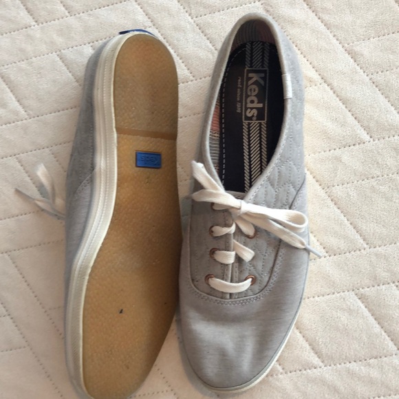 Keds Gray Sneakers, Sz 9.5 - Picture 2 of 3